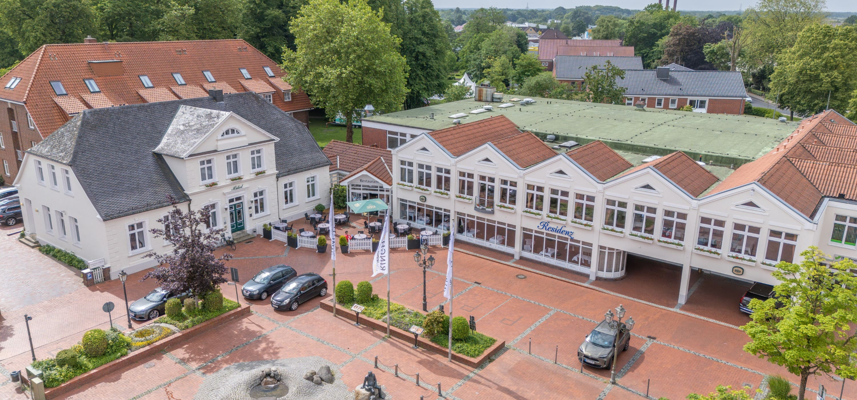 Ringhotel Drohnenaufnahme Grundstueck